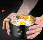 Stainless Steel Instant Noodle Bowl - side view