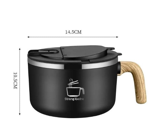 Stainless Steel Instant Noodle Bowl - styled view