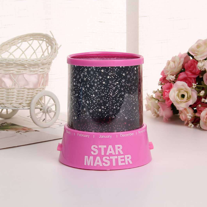 Starry Sky Projector Lamp with Ambient Lighting - back view