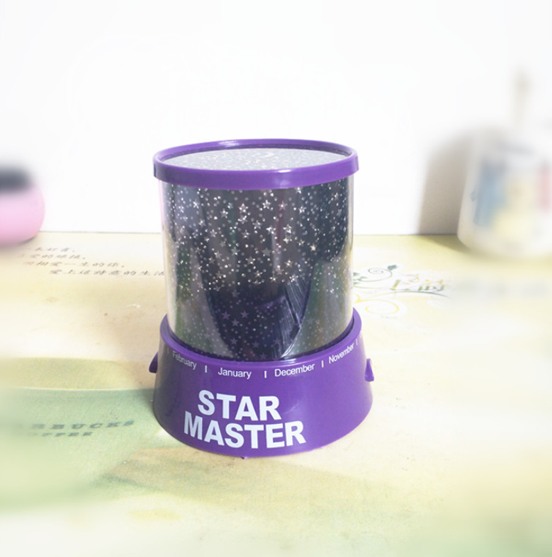 Starry Sky Projector Lamp with Ambient Lighting - styled view
