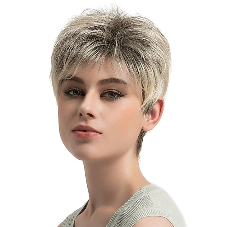 Stylish Short Wig for Fashionable Looks - front view