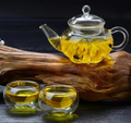 Thickened Borosilicate Glass Teapot Set - front view