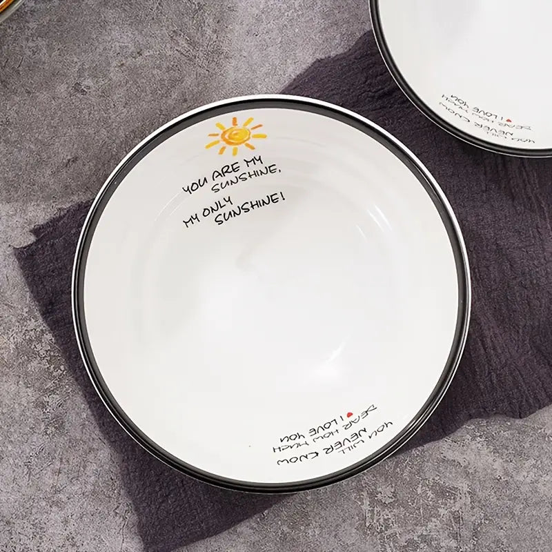 Thickened Plastic Ramen Bowls for Household and Restaurants - detail view