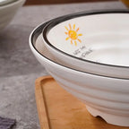 Thickened Plastic Ramen Bowls for Household and Restaurants - styled view