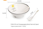 Thickened Plastic Ramen Bowls for Household and Restaurants - scale view