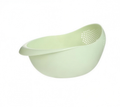 Thickened Rice Washing Bowl and Vegetable Strainer - front view