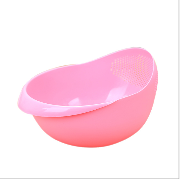 Thickened Rice Washing Bowl and Vegetable Strainer - styled view