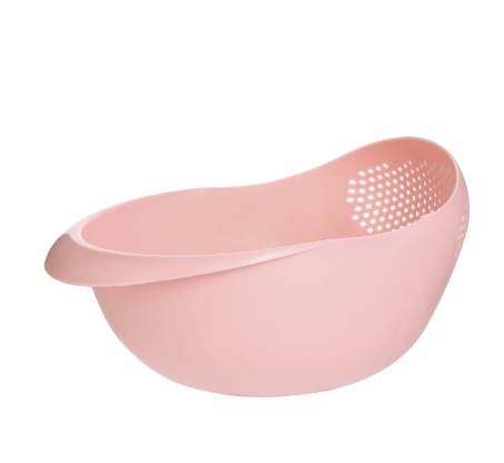 Thickened Rice Washing Bowl and Vegetable Strainer - close-up