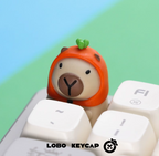 Toilet Kappy - Original Design Capybara Keycap Set - detail view
