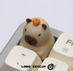 Toilet Kappy - Original Design Capybara Keycap Set - styled view