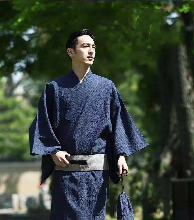 Traditional Japanese Men's Yukata Kimono - packaging view