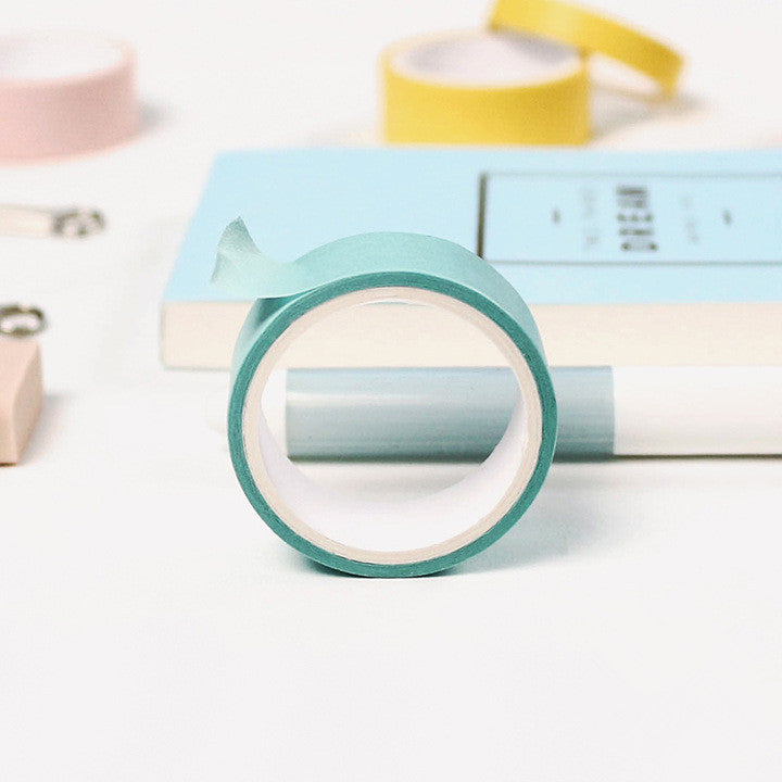 Twilight City Washi Tape Macaron Decor Series (12 Colors) - back view
