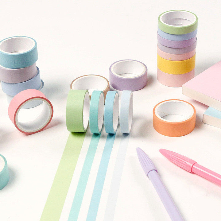Twilight City Washi Tape Macaron Decor Series (12 Colors) - close-up