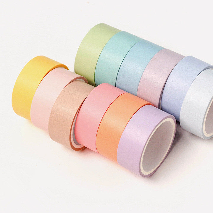 Twilight City Washi Tape Macaron Decor Series (12 Colors) - scale view