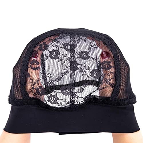 Wig Cap for Headband Wig - 2 PCS Headband Wig Cap for Wig Making Lace Wig Cap with - back view