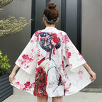 Women's Retro Chinese Style Loose Sunscreen Kimono - front view