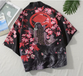 Yokosuka Dragon Cherry Blossom Embroidered Reversible Jacket - front view