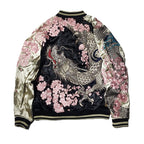 Yokosuka Dragon Cherry Blossom Embroidered Reversible Jacket - back view